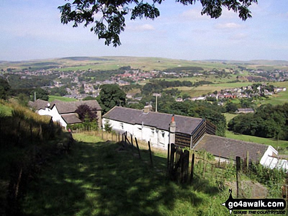 Walk l162 Cowpe Moss and Hail Storm Hill from Cowpe - Waterfoot from nr Cowpe Lowe