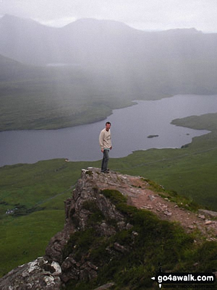 Walk Stac Pollaidh walking UK Mountains in Assynt and The Far North  Highland, Scotland