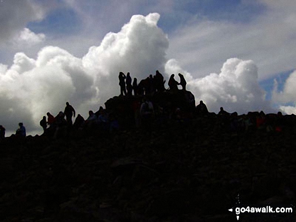 Scafell Pike summit My friends are on here somewhere!