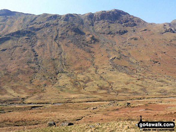 Walk c189 High Raise from Rosthwaite - High Crag and Stonethwaite Fell from Stonethwaite Beck