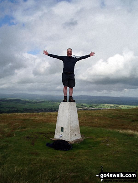 On the summit of Weets Hill Exhausted, but worth it (I think)