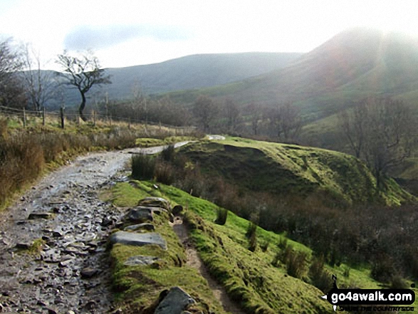 Walk d296 Jacob's Ladder and Kinder Scout from Edale - The Pennine Way near Upper Booth