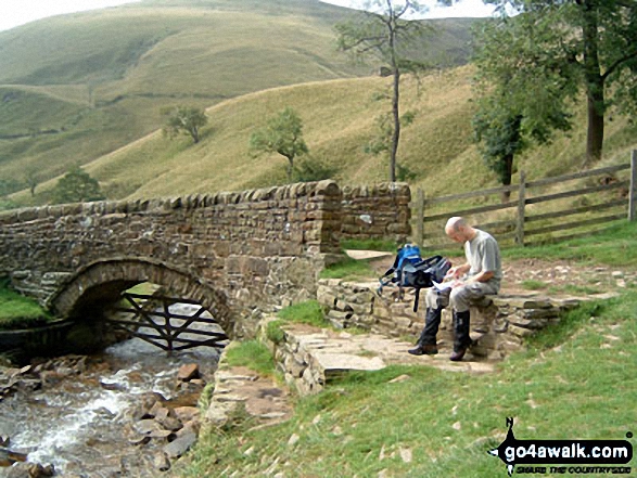 Walk d240 Kinder Downfall and Kinder Scout from Edale - The bottom of Jacob's Ladder (Edale)