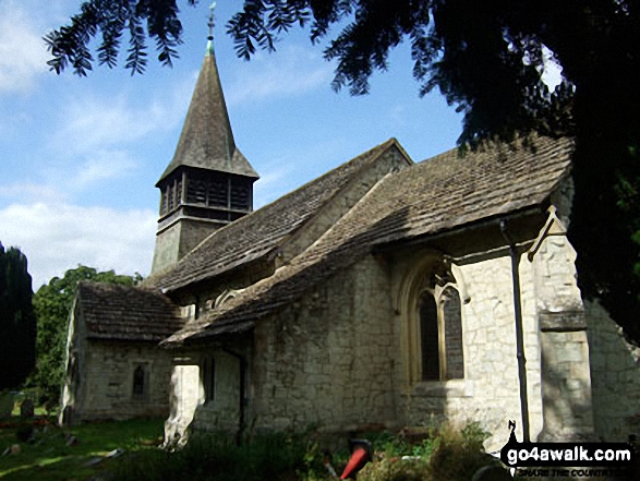 Walk su142 Swains Farm from Leigh - Leigh Church