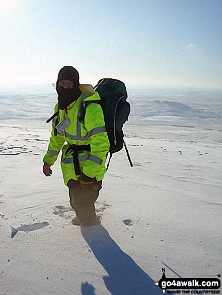 Walk po176 Hay Bluff and Twmpa from Capel-y-ffin - Deep snow on Black Mountain