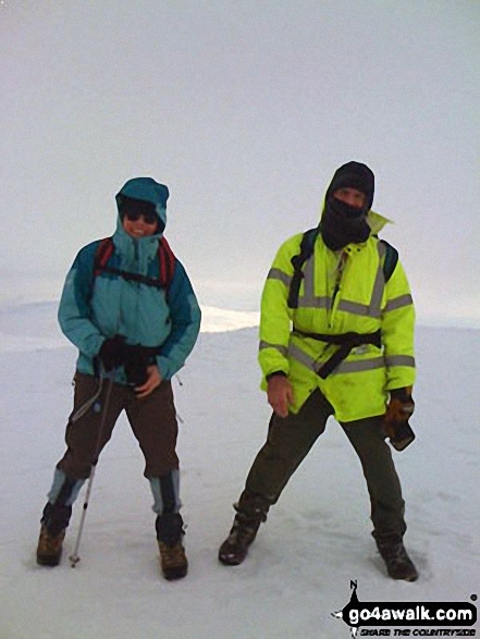 Walk po176 Hay Bluff and Twmpa from Capel-y-ffin - Deep snow on Black Mountain