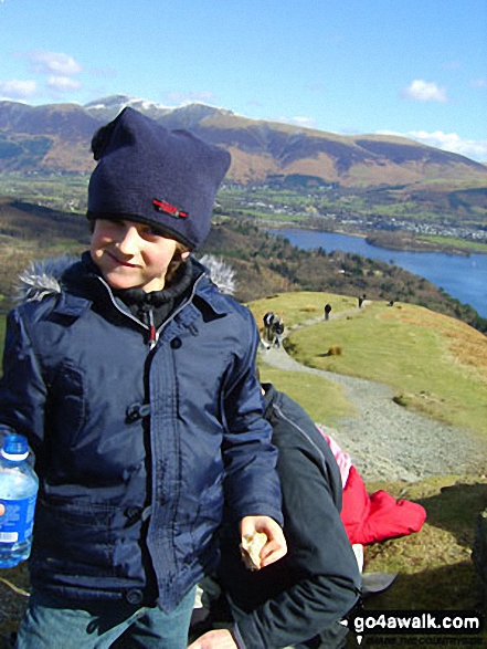 My son Joe (7) on Cat Bells in The Lake District Cumbria England