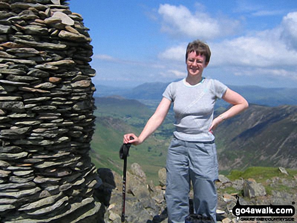 Me on Dale Head (Newlands) in The Lake District Cumbria England