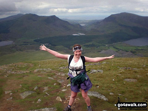 Half-way up Snowdon on the Rhyd Ddu walk