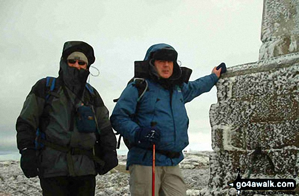 Walk n167 The Cheviot from Hethpool - The Cheviot summit