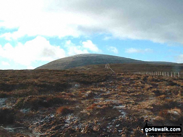 Walk n119 The Cheviot and Cairn Hill from Harthope Burn Velley - Scald Hill