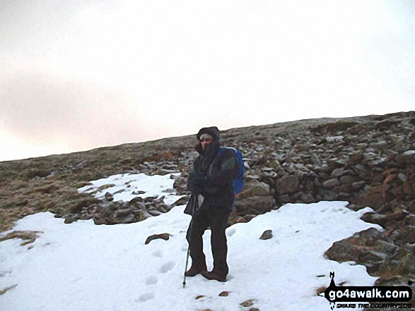 Walk n111 The Cheviot and Cold Law from Harthope Burn Valley - Nearing The Cheviot summit