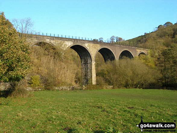 Walk d335 Longstone Edge from Great Longstone - Monsal Head Viaduct