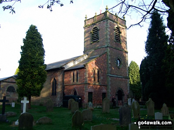 Walk ch133 Goostrey, The Bongs, Boots Green and Peover Hall from Over Peover - Peover Hall Church