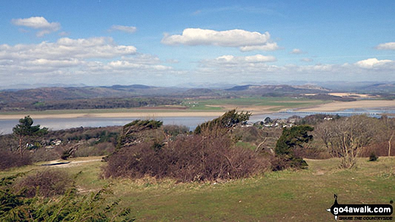 Walk c359 Arnside Knott from Arnside (Morecambe Bay) - Morcambe Bay from Arnside Knott