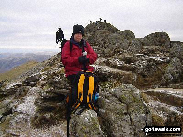 Walk c220 Helvellyn via Striding Edge from Glenridding - On Striding Edge