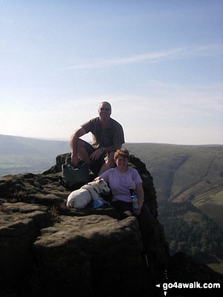 Walk d240 Kinder Downfall and Kinder Scout from Edale - A beautiful October morning On Grindsbrook