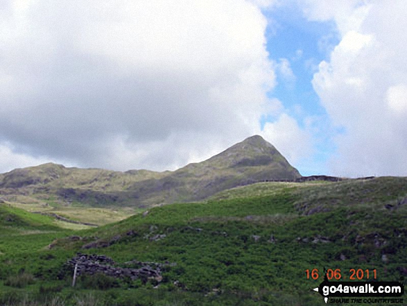 Walk gw163 Cnicht from Nantgwynant - Cnicht from above Croesor bach