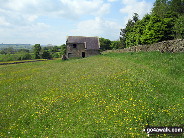 Walk s105 Manifold Way and Wetton from Hulme End - Barn near Warslow Hall