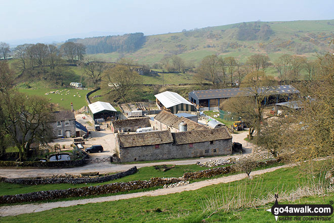 Walk d312 Carder Low, The High Peak Trail and The Tissington Trail from Hartington - Bank Top Farm