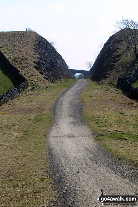 Walk d312 Carder Low, The High Peak Trail and The Tissington Trail from Hartington - Tissington Trail north of Parsley Hay junction