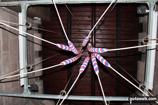 Bell ropes in St Giles' Church, Hartington 