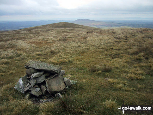 Walk c127 Great Sca Fell and Knott from Over Water - The small cairn on the summit of Great Cockup