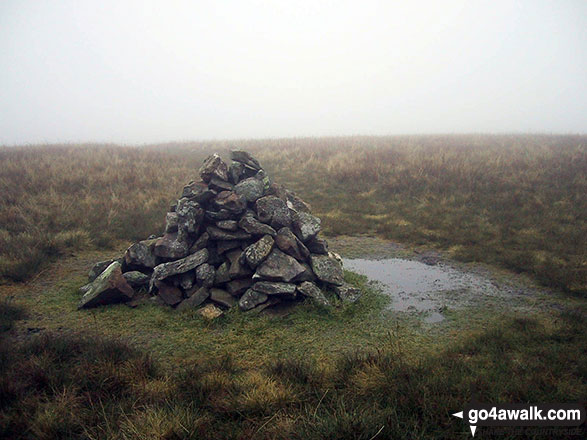 Walk c127 Great Sca Fell and Knott from Over Water - Great Sca Fell summit cairn