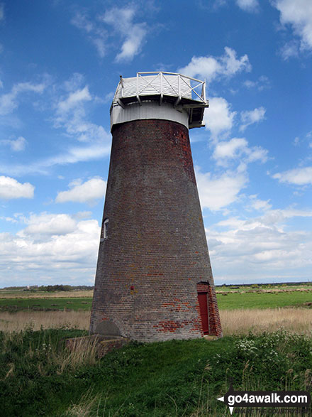 Walk nf145 Horsey from Winterton-on-Sea - West Somerton Mill