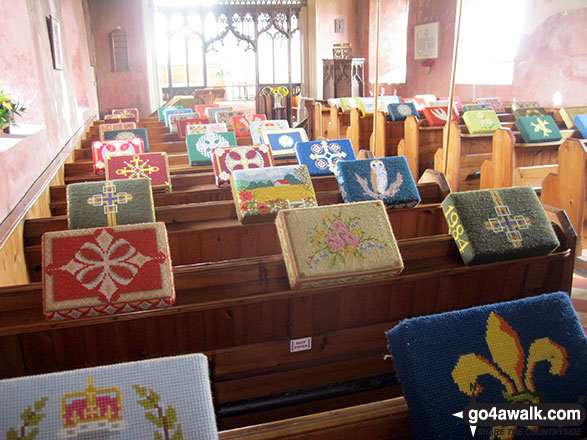 Walk nf145 Horsey from Winterton-on-Sea - Inside St Mary Church, West Somerton