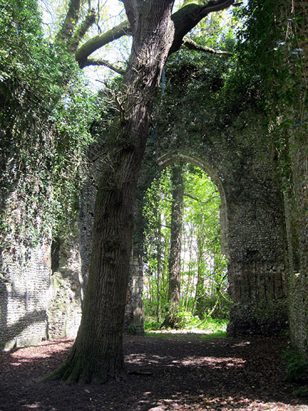 Walk nf145 Horsey from Winterton-on-Sea - The ruined St Mary Church, East Somerton