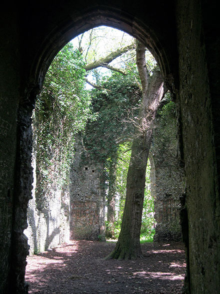 Walk nf145 Horsey from Winterton-on-Sea - The ruined St Mary Church, East Somerton