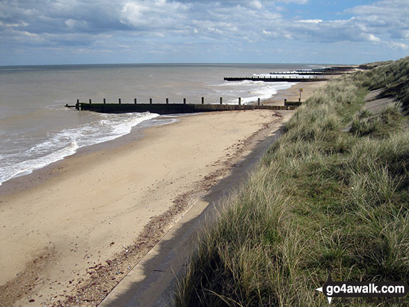 Walk nf145 Horsey from Winterton-on-Sea - Winterton Dunes National Nature Reserve