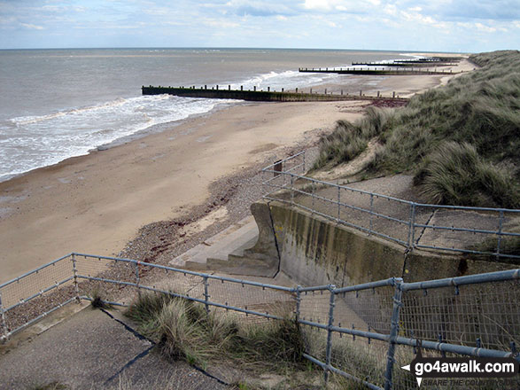 Walk nf145 Horsey from Winterton-on-Sea - Winterton Dunes National Nature Reserve