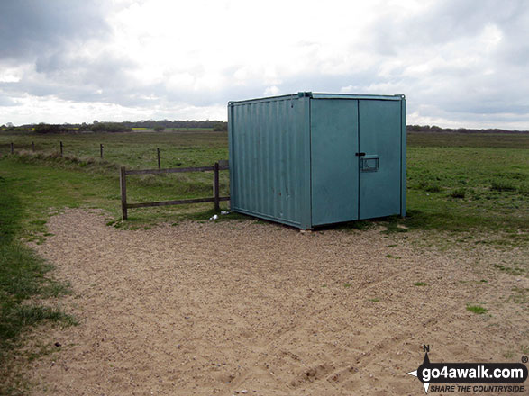 Winterton Dunes National Nature Reserve This is the metal hut where you turn inland, away from the beach