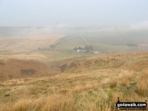 Walk c434 Cold Fell Pike (Geltsdale) and Old Water Bridge from Clesketts - Howgill Cottages from Tindale Fells