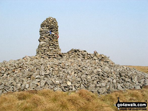 Walk c348 Cold Fell Pike (Geltsdale) from Clesketts - Currick on Tindale Fells