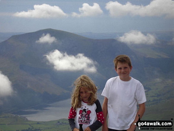 Me and my Sister on Snowdon in Snowdon Gwynedd Wales