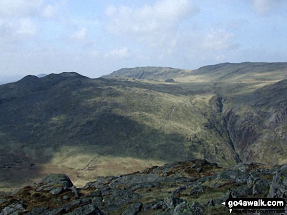 Cold Pike, Little Stand and Browney Gill from Pike of Blisco (Pike o' Blisco)