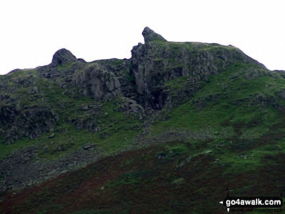 Walk c294 Steel Fell from Grasmere - The Lion and The Lamb on Helm Crag from Greenburn Bottom