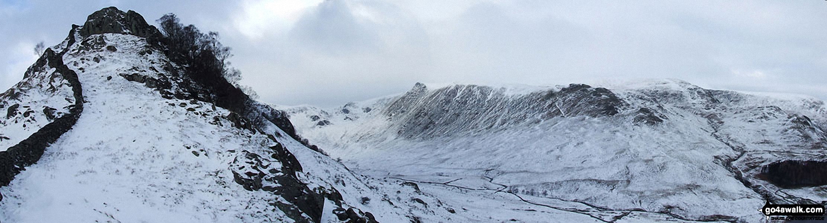 Swine Crag, Riggendale, Kidsty Pike and Kidsty Howes in the snow