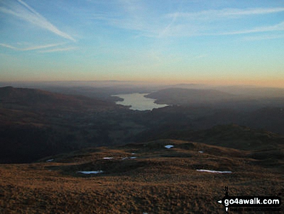 Walk c389 Great Rigg, Fairfield and Hart Crag from Ambleside - Windermere from Heron Pike