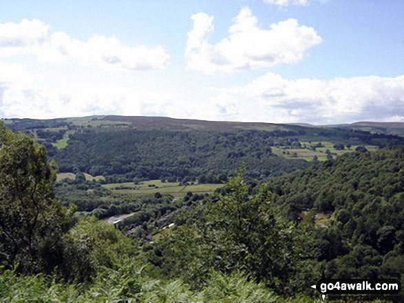 Walk d303 White Edge (Big Moor), Curbar Edge and Froggatt Edge from Longshaw Country Park - Looking West towards Bole Hill, Longshaw Country Park