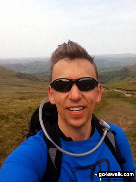 Walk po104 Pen y Fan and Cribyn from Nant Gwdi - Me on Cefn Cwm Llwch