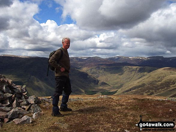 My walking friend, Dave on White Bents 