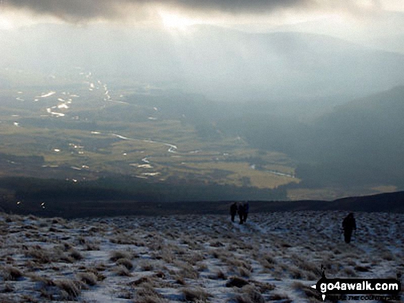 Glen Clova from Green Hill (Glen Clova) between Loch Wharral and Loch Brandy 