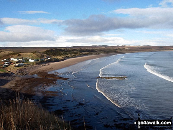 Lunan Bay from Ethie Haven 