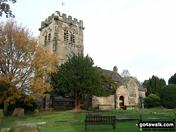 Walk ch103 Hare Hill and Monk's Heath from Alderley Edge - Nether Alderley Church