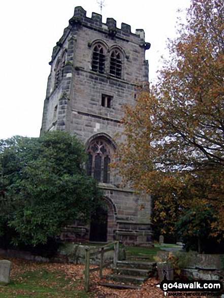 Walk ch103 Hare Hill and Monk's Heath from Alderley Edge - Nether Alderley Church