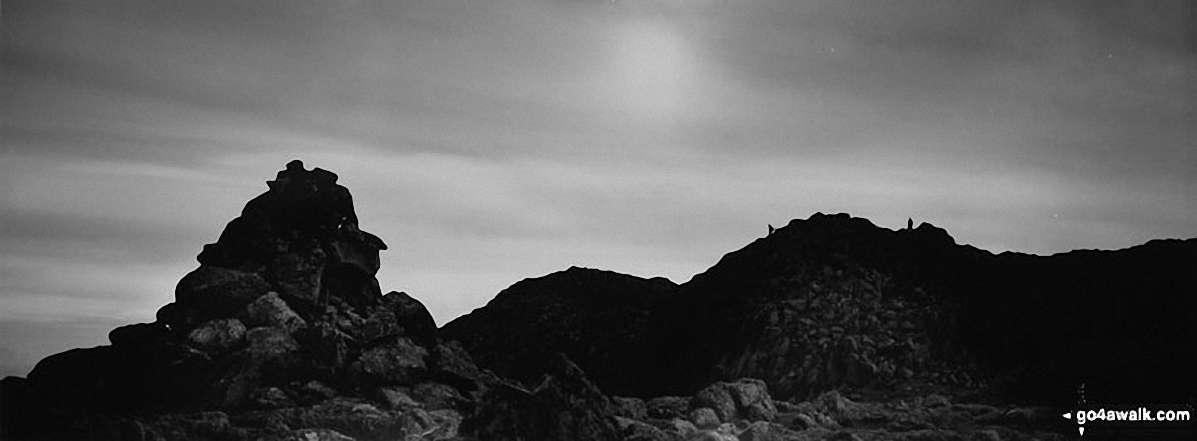 Walk c425 The Oxendale Fells from The Old Dungeon Ghyll, Great Langdale - The Crinkle Crags ridge featuring Gunson Knott, Crinkle Crags (Long Top) and Crinkle Crags (South Top)